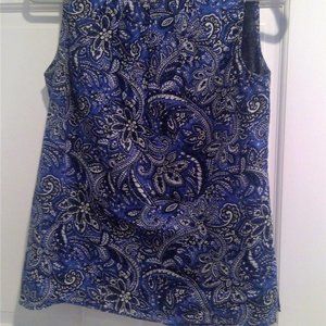 Talbots  handkerchief print blouse size 2